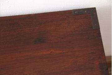 米沢箪笥の見た目を変えずに綺麗にリペア!内部に切り欠き加工をし、天板を補強。(和たんす、ローチェスト、収納箪笥、時代箪笥、引き出し)