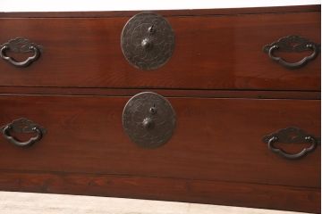 米沢箪笥の見た目を変えずに綺麗にリペア!内部に切り欠き加工をし、天板を補強。(和たんす、ローチェスト、収納箪笥、時代箪笥、引き出し)