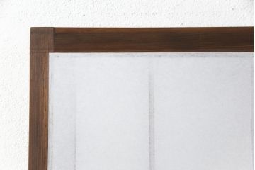 障子戸4枚をリペア&カスタム!リサイズし、戸車・引手金具を取り付け。障子はプラスチック障子に張り替え。現状に近い色味に着色仕上げ。(引き戸、建具)
