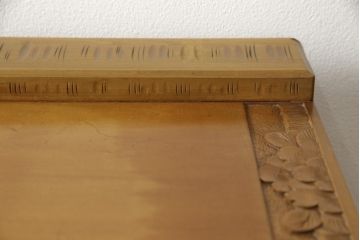 軽井沢彫りのドレッシングチェストをリペア&カスタム!クリーニング・可動部分の調整・接合部分の締め直し・傷消しを施し、上部の鏡は取り外し。溝は埋木して仕上げ。(サイドチェスト、引き出し)