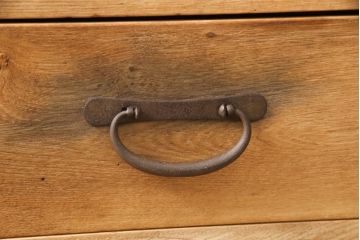 昭和中期の鉄脚付き収納棚の見た目を変えずに綺麗にリペア!クリアワックス塗装で仕上げ。(戸棚、飾り棚、オープン棚)