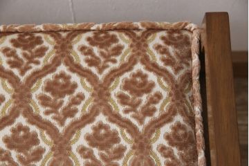 DREXEL HERITAGE(ドレクセルヘリテイジ)のスツールをリペア&カスタム!座面を指定の生地に張り替え、脚底をクッション付きのタイプに交換。