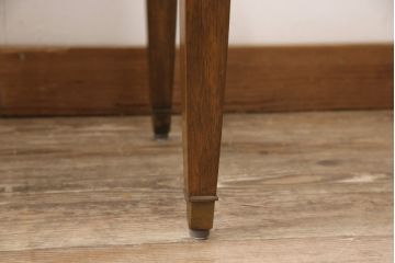 DREXEL HERITAGE(ドレクセルヘリテイジ)のスツールをリペア&カスタム!座面を指定の生地に張り替え、脚底をクッション付きのタイプに交換。