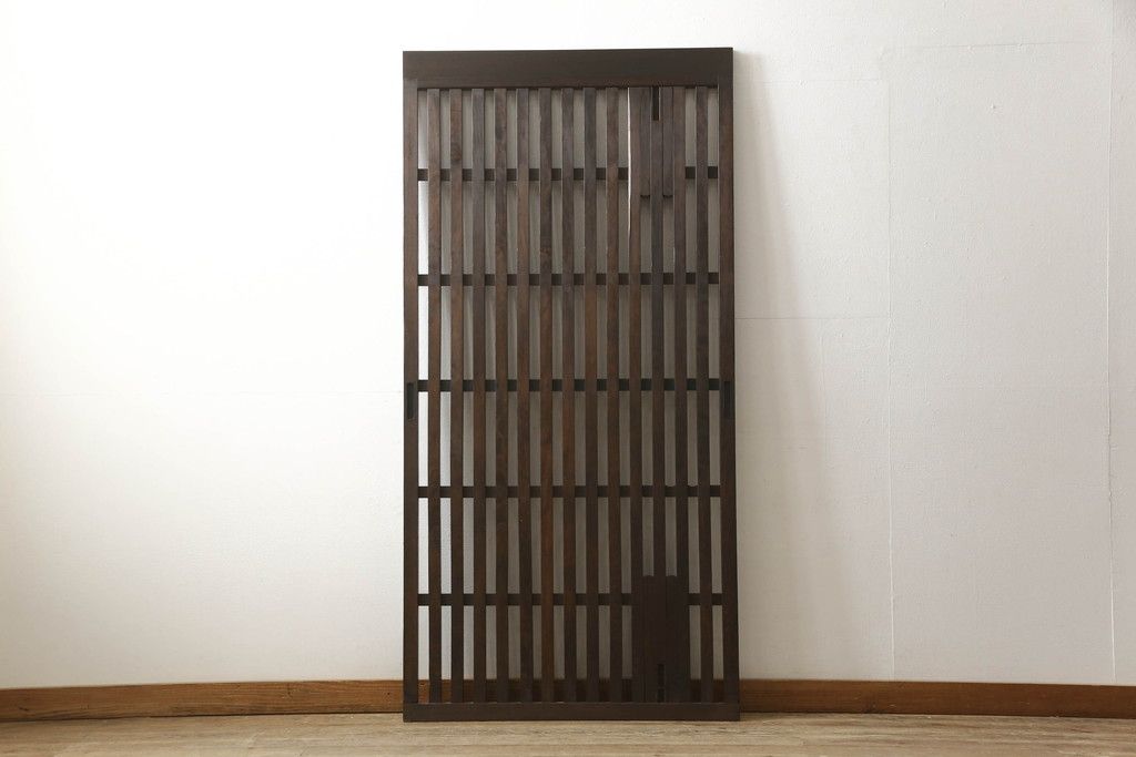 格子戸をリペア&カスタム!高さをリサイズし、吊り金具を取り付け加工。(引き戸、建具)