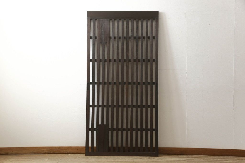 格子戸をリペア&カスタム!高さをリサイズし、吊り金具を取り付け加工。(引き戸、建具)