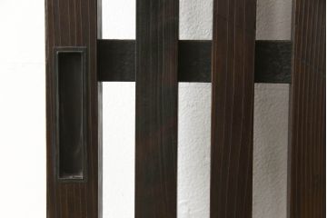 格子戸をリペア&カスタム!高さをリサイズし、吊り金具を取り付け加工。(引き戸、建具)