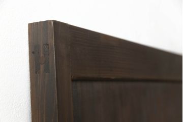 木製扉をリペア&カスタム!ローラー締まりを取り付け加工。(ドア、建具)