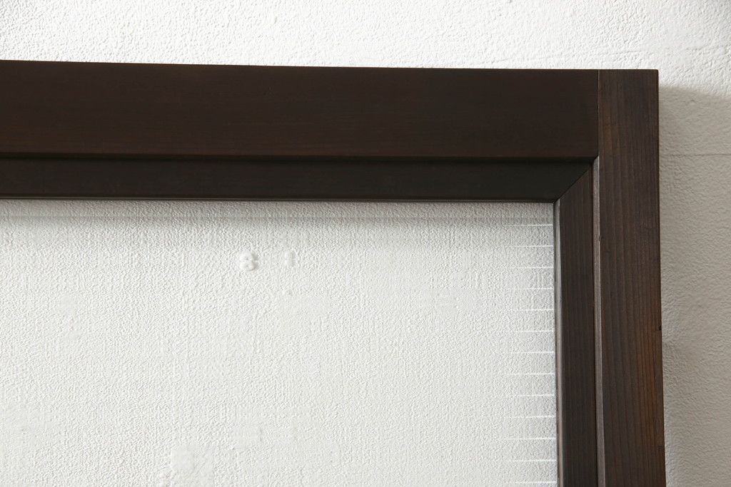 木製ドアをリペア&カスタム!高さと幅をリサイズ。ローラー締まりの取り付け、蝶番の交換。濃い茶色で着色仕上げ。(扉、建具)