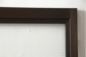 木製ドアをリペア&カスタム!高さと幅をリサイズ。ローラー締まりの取り付け、蝶番の交換。濃い茶色で着色仕上げ。(扉、建具)