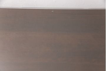 松本民芸家具のダイニングテーブルをリペア&カスタム!高品質リペアを施し、強化ガラスの天板を取り付け。(6人掛け、食卓)