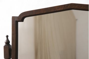 イギリスアンティークのドレッシングチェストをリペア&カスタム!鏡を面取り無しのものに変更。(サイドボード、サイドチェスト、キャビネット)