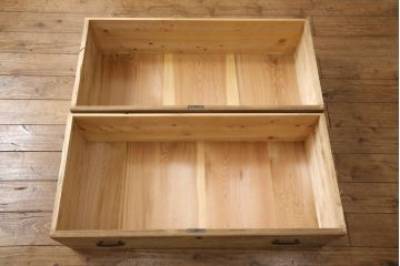 昭和中期の箪笥の見た目を変えずに綺麗にリペア!蜜?ワックス仕上げ。(ローボード、テレビ台、チェスト、引き出し、桐箪笥、桐たんす)