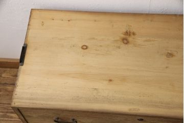 昭和中期の箪笥の見た目を変えずに綺麗にリペア!蜜?ワックス仕上げ。(ローボード、テレビ台、チェスト、引き出し、桐箪笥、桐たんす)