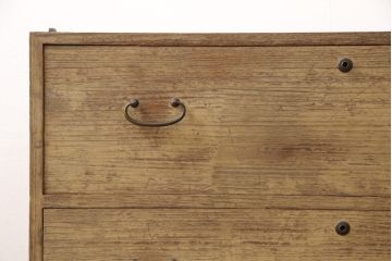 昭和中期の箪笥の見た目を変えずに綺麗にリペア!蜜?ワックス仕上げ。(ローボード、テレビ台、チェスト、引き出し、桐箪笥、桐たんす)