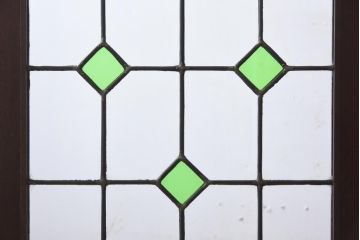 大正昭和初期のガラスキャビネットをリペア&カスタム!建具にオリジナルのステンドグラスを使用。(収納棚、戸棚、サイドボード、ガラスケース)