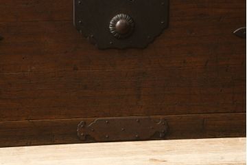 明治大正期の二本松箪笥をリペア&カスタム!背面の割れを修繕し、全体を1トーン落ち着いた色味に着色仕上げ。(重ね箪笥、収納箪笥、衣装箪笥、和タンス、桐たんす、時代箪笥、引き出し)