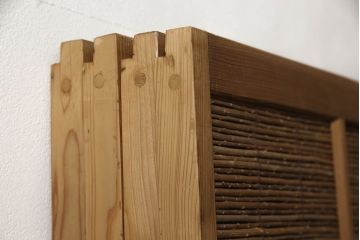 御簾戸4枚をリペア&カスタム!損傷個所を修復しリサイズ。現状の色味を活かして着色仕上げ。(簾戸、簀戸、葭戸、夏障子、夏戸、葦戸)