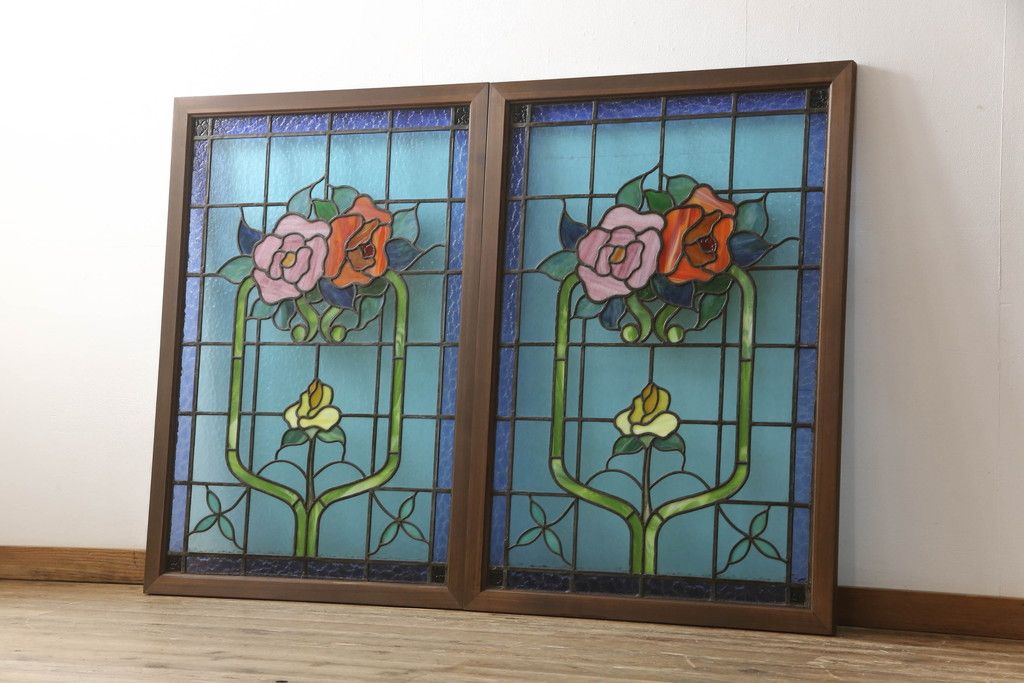 アンティーク　ステンドグラス窓枠 HOMEWARD [ホームワード] / イギリスアンティーク ステンド