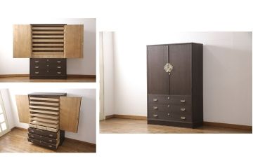 加茂総桐箪笥をリペア&カスタム!ご希望の色味に着色仕上げ。(総桐たんす、桐タンス、着物箪笥、和タンス)