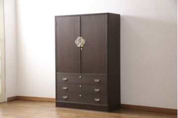 加茂総桐箪笥をリペア&カスタム!ご希望の色味に着色仕上げ。(総桐たんす、桐タンス、着物箪笥、和タンス)