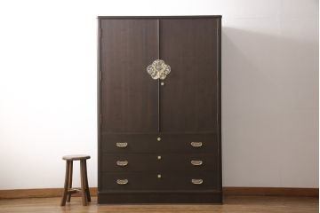 加茂総桐箪笥をリペア&カスタム!ご希望の色味に着色仕上げ。(総桐たんす、桐タンス、着物箪笥、和タンス)