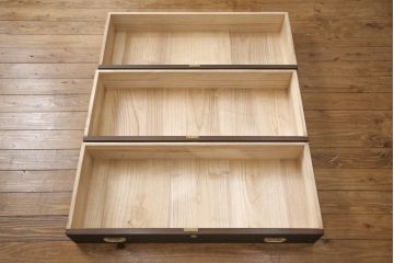 加茂総桐箪笥をリペア&カスタム!ご希望の色味に着色仕上げ。(総桐たんす、桐タンス、着物箪笥、和タンス)