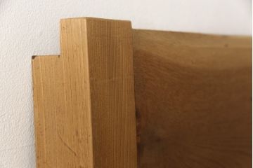 アンティークの蔵戸をリペア&カスタム!鍵穴を塞ぎ、裏面の閂を釘止め。外部用の塗料で仕上げ。(玄関戸、玄関ドア、引き戸)