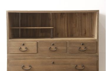 3段重ね箪笥をリペア&カスタム!木部の表情を損なうことなく全体にワックス塗装。(衣装箪笥、引き出し、桐箪笥、桐たんす、和タンス)