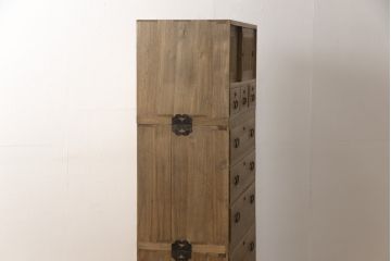 3段重ね箪笥をリペア&カスタム!木部の表情を損なうことなく全体にワックス塗装。(衣装箪笥、引き出し、桐箪笥、桐たんす、和タンス)