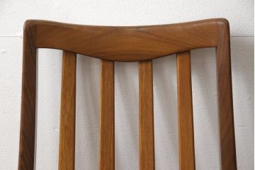 チェア2脚をリペア&カスタム!ご希望の生地で座面を張り替え、本体は現状をベースに着色。(ダイニングチェア、椅子、ビンテージ)