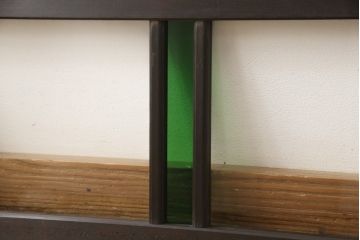 色ガラス入り欄間をリペア&カスタム!ご希望の幅にリサイズ。(明り取り、明かり取り)