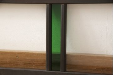 色ガラス入り欄間をリペア&カスタム!ご希望の幅にリサイズ。(明り取り、明かり取り)