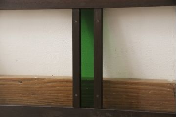 色ガラス入り欄間をリペア&カスタム!ご希望の幅にリサイズ。(明り取り、明かり取り)