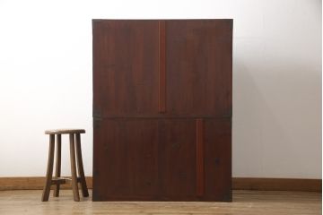 庄内箪笥の見た目を変えずに綺麗にリペア!元の雰囲気を残しつつ研磨して仕上げ。(重ね箪笥、時代箪笥、引き出し)