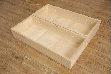 加茂総桐箪笥をリペア&カスタム!上段の引き出し枠を取り払い、衣装盆の受け製作。下段引き出し3杯のうち1杯をカットし高さをリサイズ。(並厚、総桐たんす、桐タンス、着物箪笥、衣装タンス)