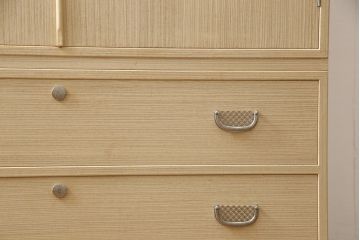 加茂総桐箪笥をリペア&カスタム!上段の引き出し枠を取り払い、衣装盆の受け製作。下段引き出し3杯のうち1杯をカットし高さをリサイズ。(並厚、総桐たんす、桐タンス、着物箪笥、衣装タンス)