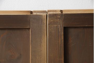 板戸4枚をリペア&カスタム!高さと幅をリサイズし、引手・戸車を取付け。(板戸、引き戸、建具)