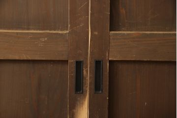 板戸4枚をリペア&カスタム!高さと幅をリサイズし、引手・戸車を取付け。(板戸、引き戸、建具)