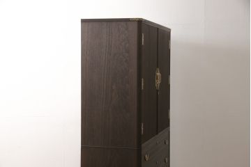 加茂総桐箪笥をリペア&カスタム!内部はそのままに、本体外側のみブラウン系で着色。(総桐たんす、引き出し、チェスト、着物箪笥、和タンス)