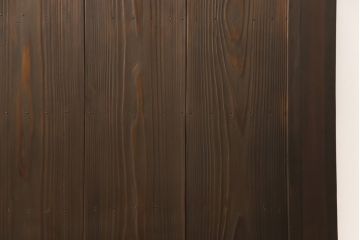 ガラス入り板戸をリペア&カスタム!高さと幅をリサイズし、引手場所を調節し取付け。ガラスは新品のすりガラスに取り替え、現状のお品物に合わせて着色。(引き戸、建具)