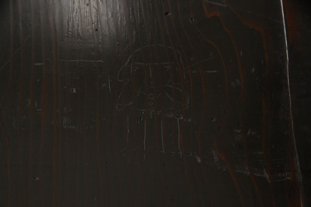 板戸4枚をリペア&カスタム!引手は加工し、1番使いやすい位置に取り付け。本体は現状の色味を活かして着色。(帯戸、引き戸)