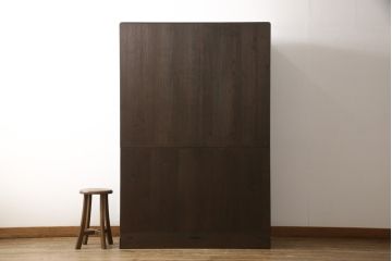 加茂総桐箪笥をリペア&カスタム!引出しを調整し、現状稼働しない鍵を使用できるようリペア。背板の割れは埋木処理。本体は当店商品を参考に着色仕上げ。(並厚、四方丸、総桐たんす、衣装箪笥、着物箪笥、和タンス)