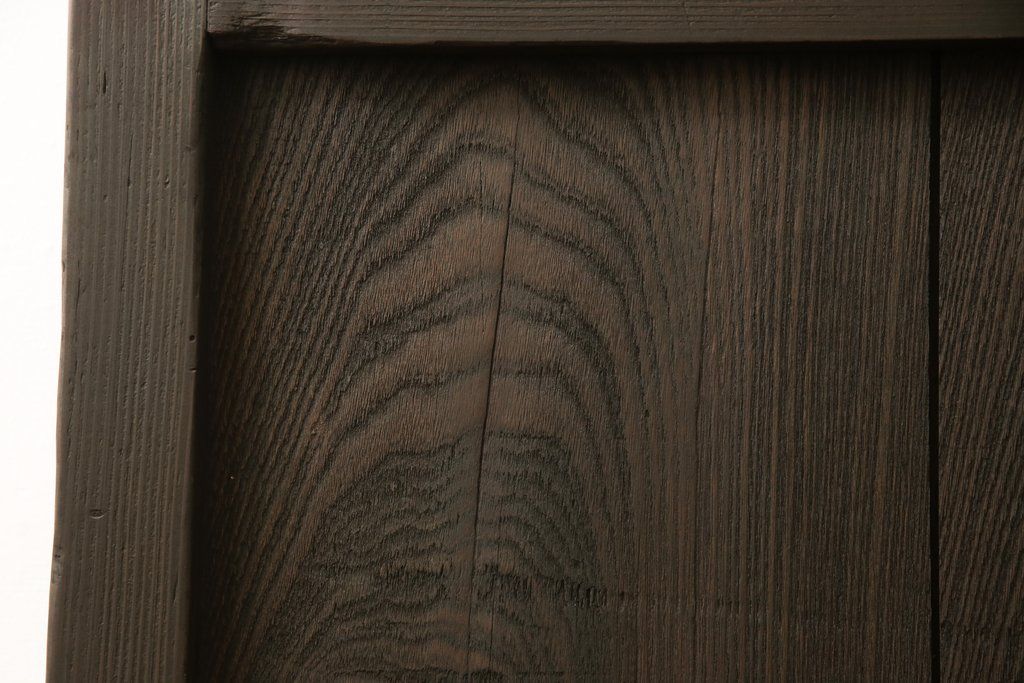 蔵戸をリペア&カスタム!戸首造作し、鎌錠・戸車を取り付け。色味は当店商品を参考に着色。(格子戸、引き戸、玄関戸)