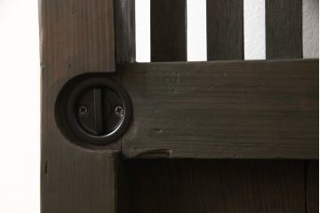 蔵戸をリペア&カスタム!戸首造作し、鎌錠・戸車を取り付け。色味は当店商品を参考に着色。(格子戸、引き戸、玄関戸)