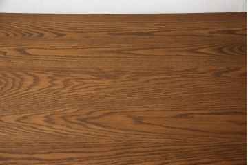 格納スツール8脚付きテーブルをリペア&カスタム!金属部をマットブラックペイントし、クラッキング塗装。(8人用ダイニングテーブル、作業台、ワークスペース)