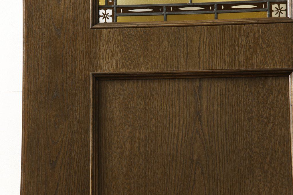 木製ドアをリペア&カスタム!高さをリサイズし、ローラー締まりを新しい物に交換。新材にて補修・加工した箇所は出来る限り本体の色味に合わせて着色。(扉、建具、ヴィンテージ)