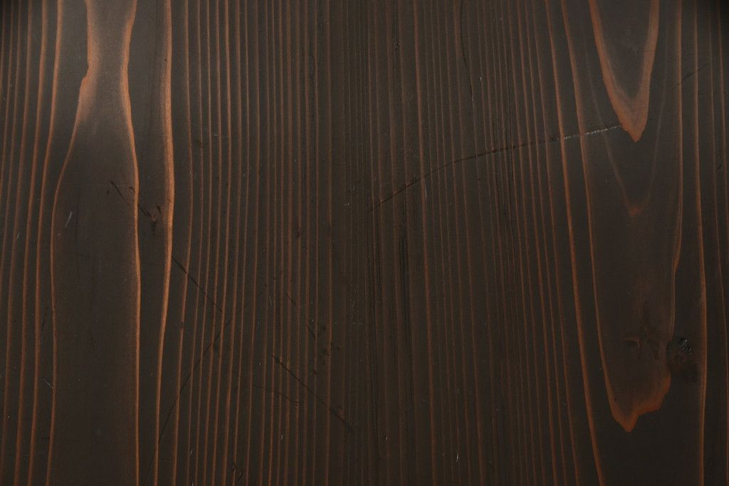 ガラス帯戸3枚をリペア&カスタム!高さをサイズし、調整式のV型戸車を取り付け。本体は現状の色味を活かして仕上げ。(建具、引き戸)