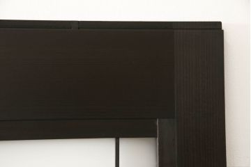 ガラス戸4枚をリペア&カスタム!高さと幅をリサイズし、ダークブラウン色に着色。(引き戸、建具)