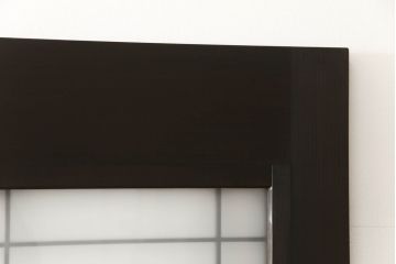 ガラス戸4枚をリペア&カスタム!高さと幅をリサイズし、ダークブラウン色に着色。(引き戸、建具)