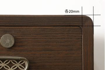 桐箪笥をリペア&カスタム!色味はオーク系にて着色。(並厚、桐たんす、洋服タンス、和タンス、引き出し)